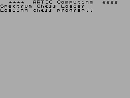 Spectrum Chess title screen for ZX Spectrum